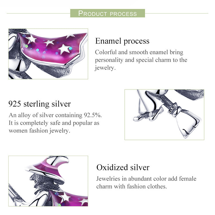 S925 sterling silver bracelet pendant