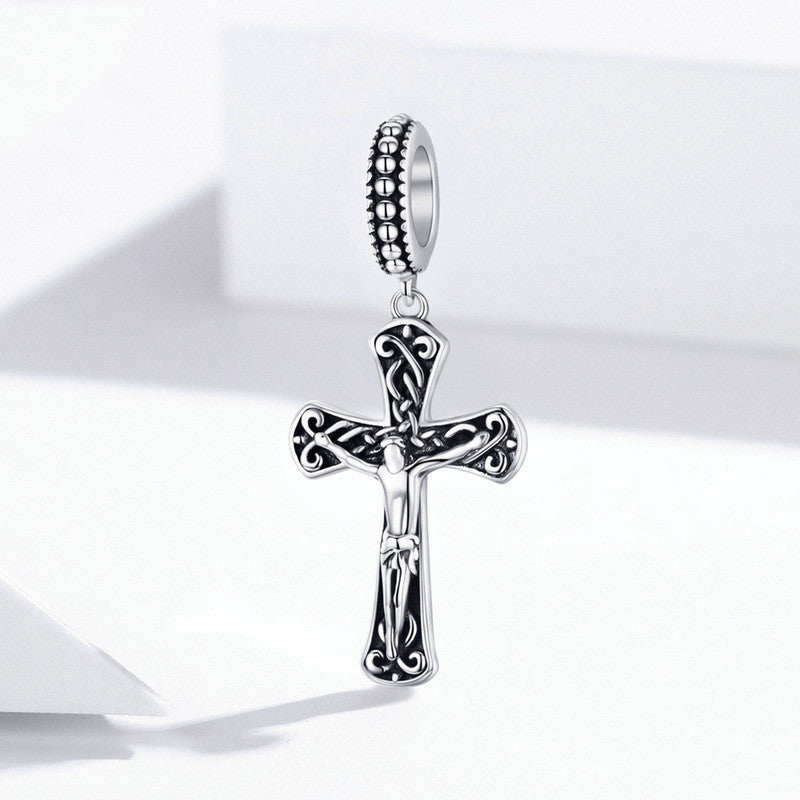 Sterling Silver Pendant Fashion Beaded Bracelet Diy Jewelry Accessories