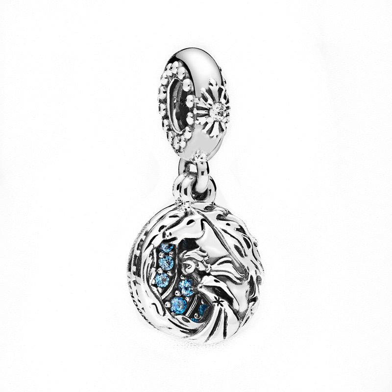 925 Sterling Silver Bracelet Beaded Pendant