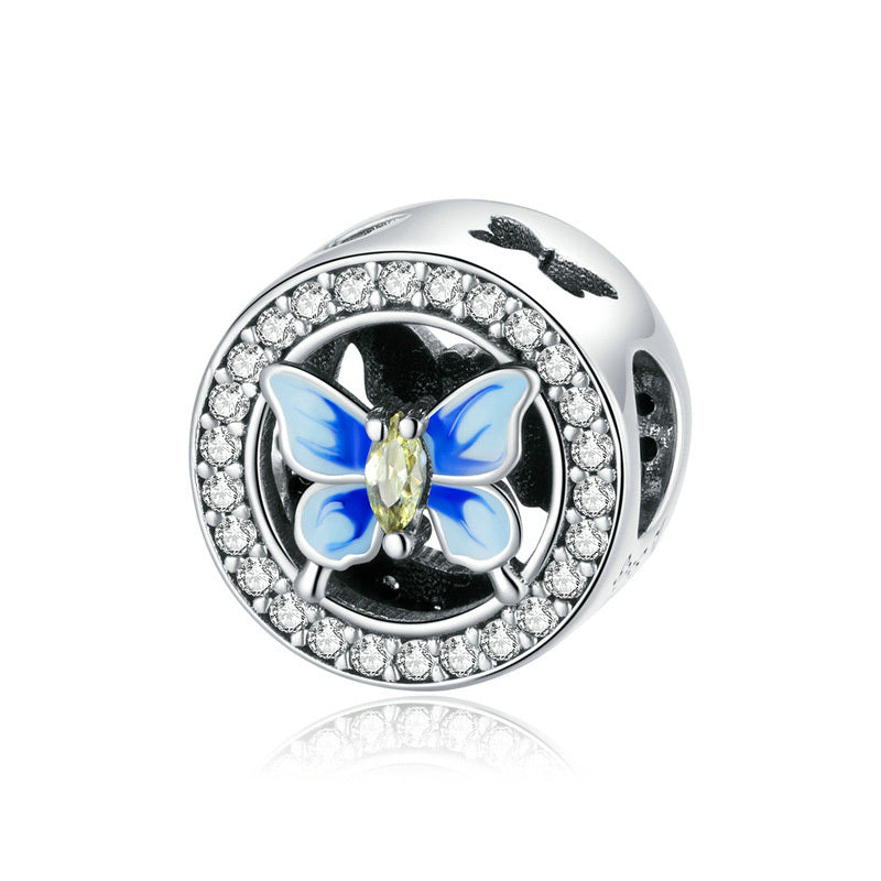 Charm Pendentif Papillon Rose