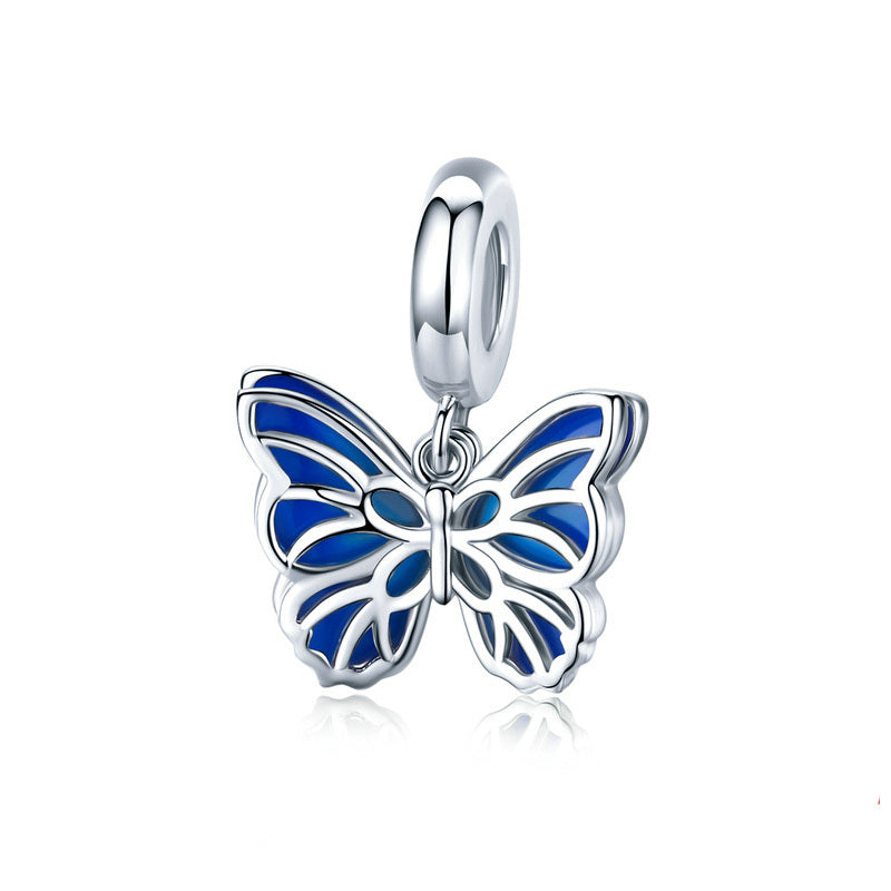 Charm Pendentif Papillon Rose