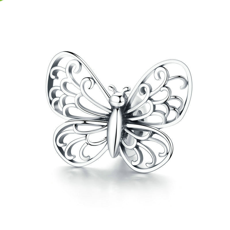 Charm Pendentif Papillon Rose