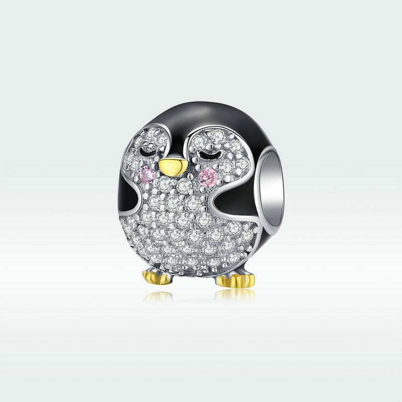 Bamoer 925 Sterling Silver Baby Penguin Charm