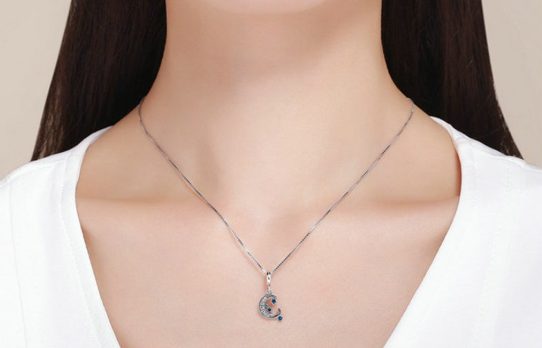 sterling silver star pendant Pixel diy silver bracelet necklace accessory