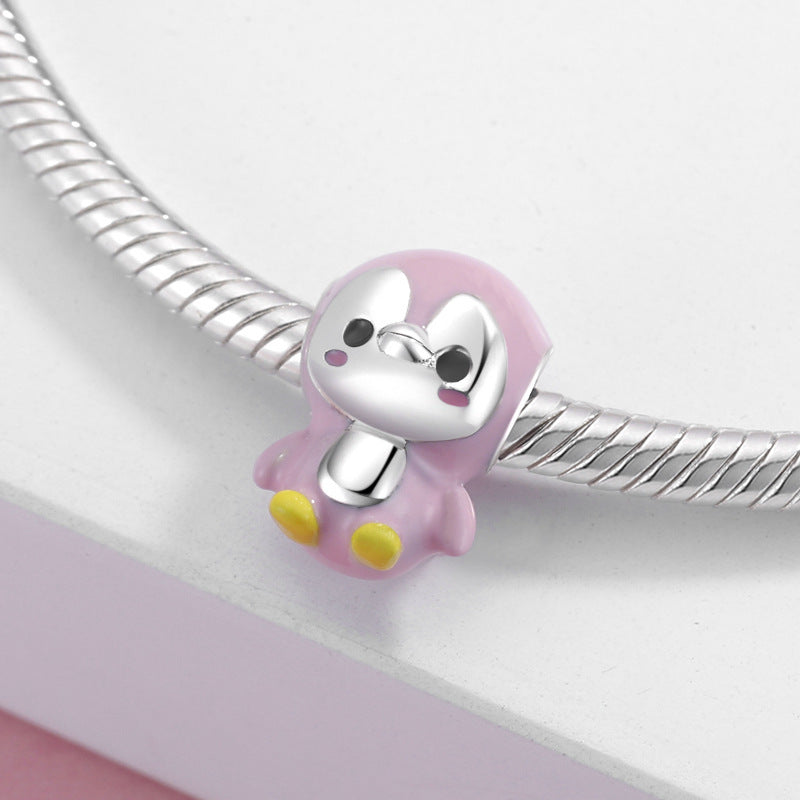Cartoon Series Beads Pendant CharmS925 Silver Diy Bracelet Accessories Loose Beads