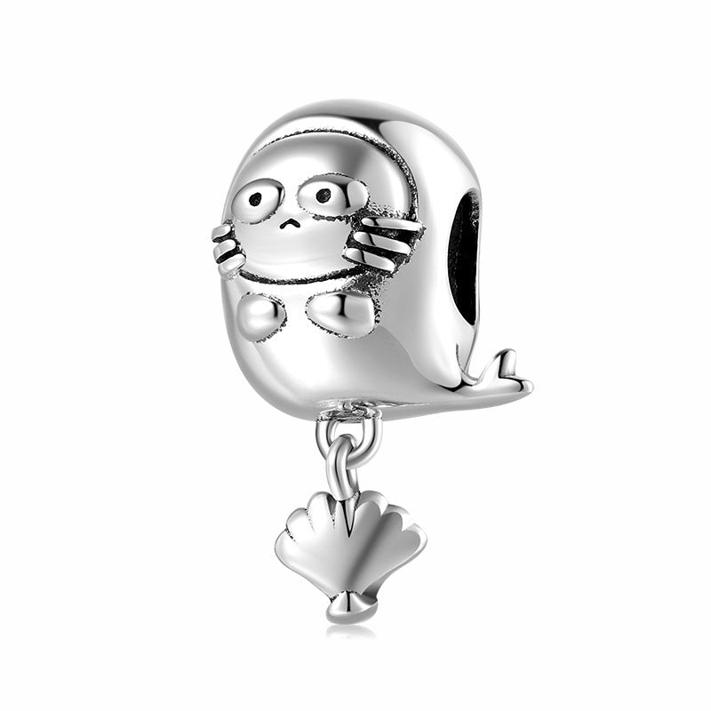 S925 Sterling Silver Beads Various Animal Series Diy Bracelet Bracelet Accessories Pure Silver Charm Beads