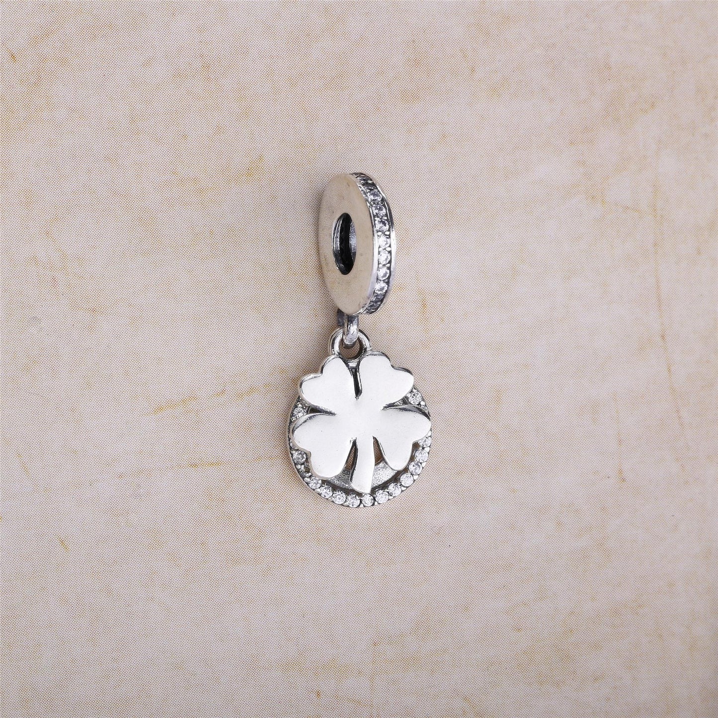 Four-leaf clover pendant charm
