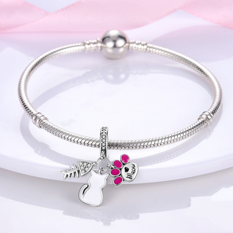 925 Silver Bracelet Charm Beaded Accessory