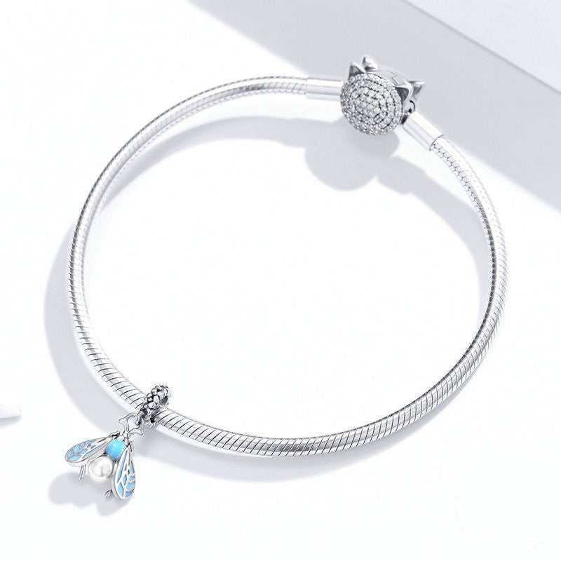 Sterling Silver Diy Bracelet Pendant Jewelry Fashion S925 Charm