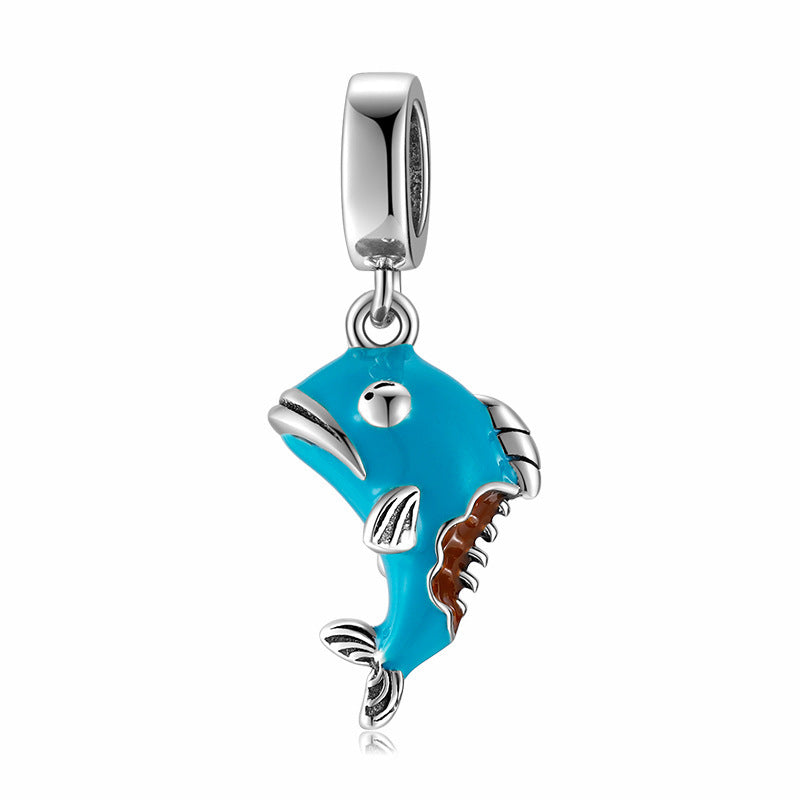 Cartoon Series Beads Pendant CharmS925 Silver Diy Bracelet Accessories Loose Beads