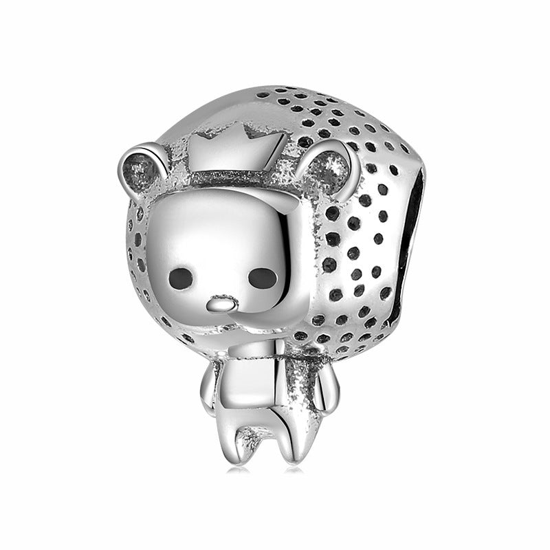 S925 Sterling Silver Beads Various Animal Series Diy Bracelet Bracelet Accessories Pure Silver Charm Beads