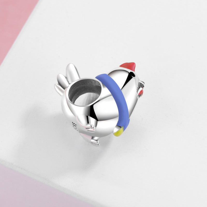 Cartoon Series Beads Pendant CharmS925 Silver Diy Bracelet Accessories Loose Beads