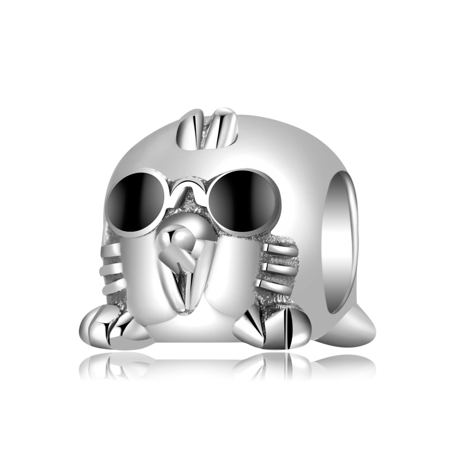 S925 Sterling Silver Beads Various Animal Series Diy Bracelet Bracelet Accessories Pure Silver Charm Beads