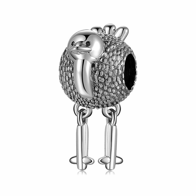 S925 Sterling Silver Beads Various Animal Series Diy Bracelet Bracelet Accessories Pure Silver Charm Beads