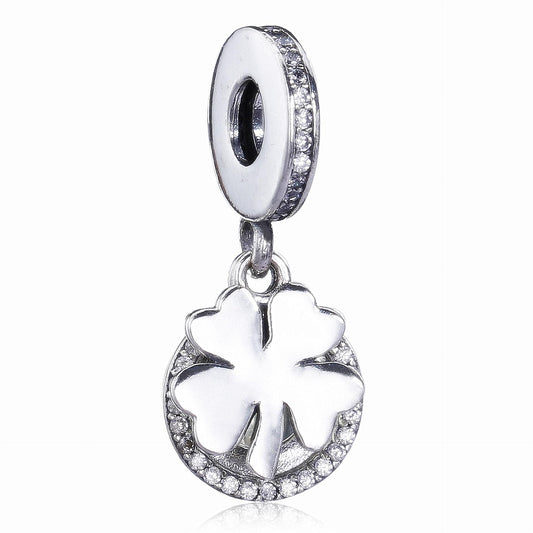 Four-leaf clover pendant charm