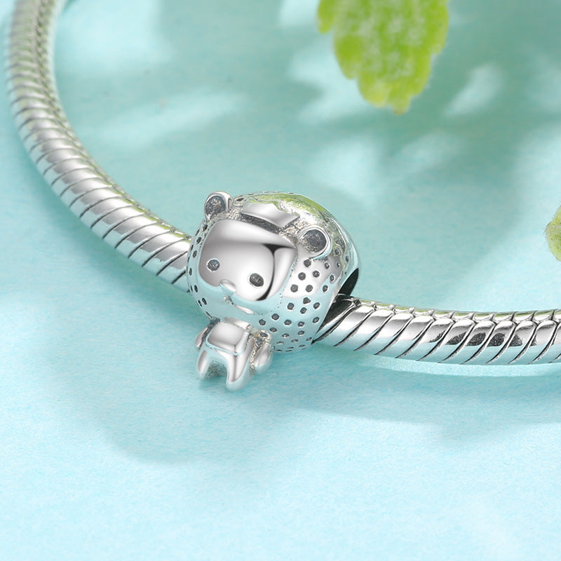 S925 Sterling Silver Beads Various Animal Series Diy Bracelet Bracelet Accessories Pure Silver Charm Beads